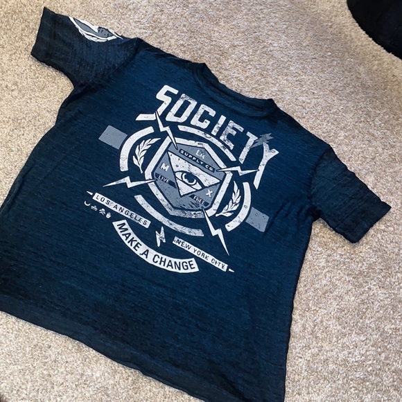 Mens society short sleeve T-shirt perfect used condition - Picture 2 of 7